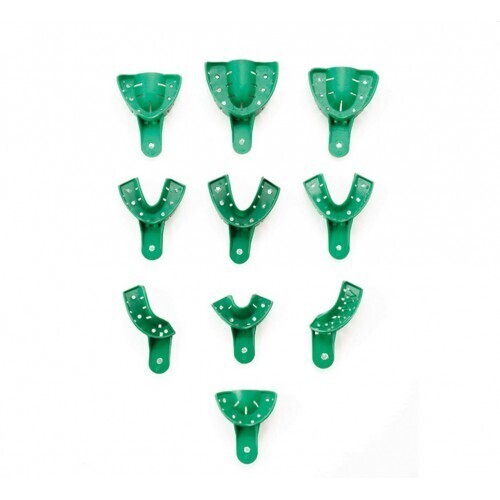 BoTrays Disposable Perforated Impression Trays, # 7, Partial, Upper Right/Lower Left, 12/Pk