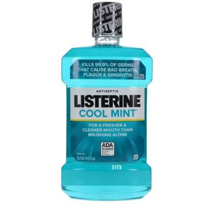 Listerine Antiseptic Mouthwash, 1.5 L, Cool Mint, 1/Pk, 42755