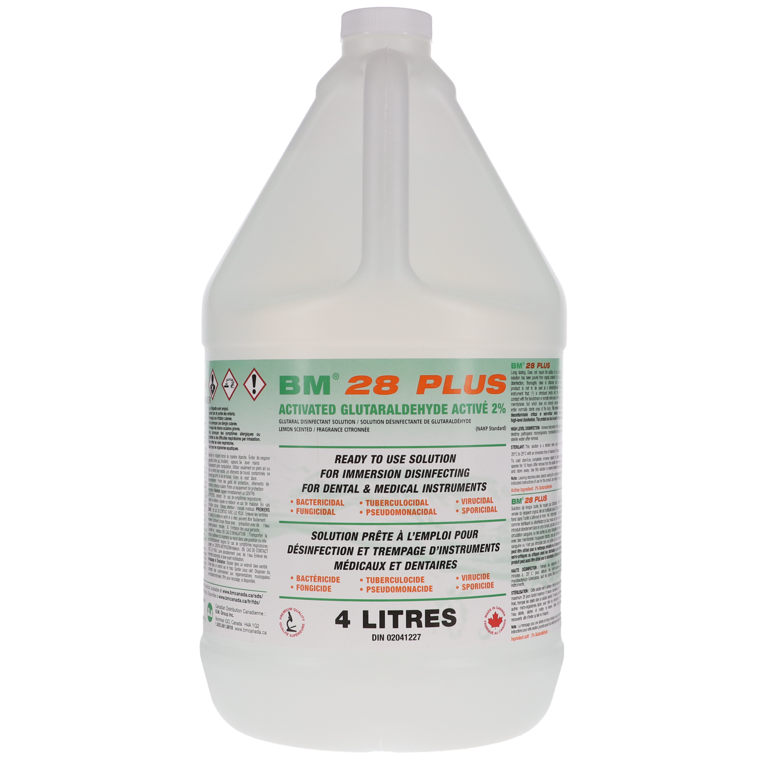 BM-28% + 2% Glutaraldehyde, 4L, 1/Pk, BM-28+, BM-28PLUS