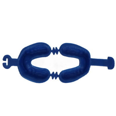 Fluoride Trays Foam Dual Arch, Large, Blue, 100/Pk, FLTL