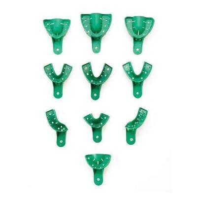 BoTrays Disposable Perforated Impression Trays, # 1, Large, Upper, 12/Pk