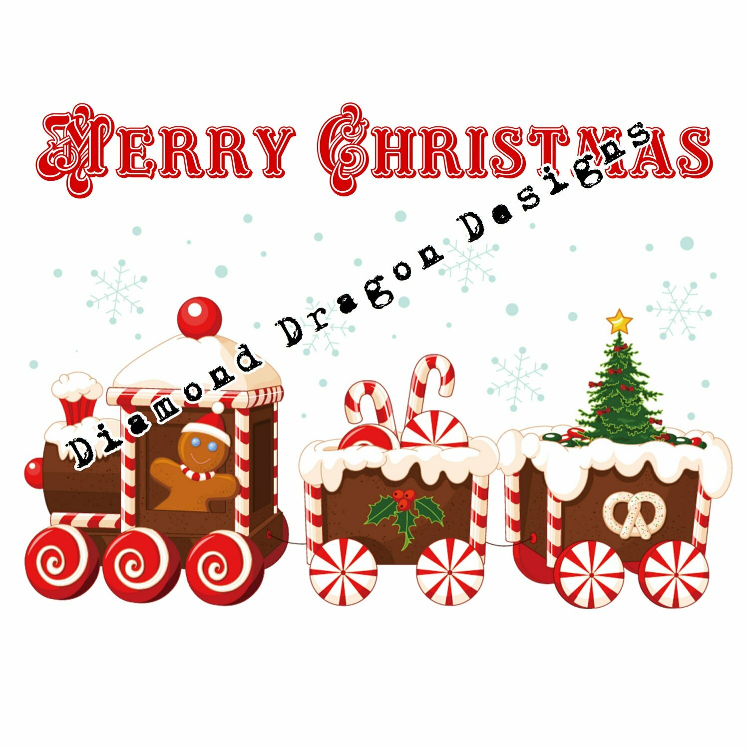 Christmas - Gingerbread, Merry Christmas, Gingerbread Train, Waterslide