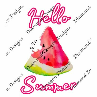 Watermelon - Summer, Summer Time, Hello Summer, Quote, Watermelon Watercolor, Waterslide