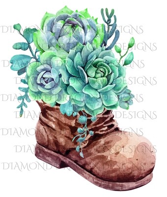 Cactus - Succulents in a Boot, Waterslide