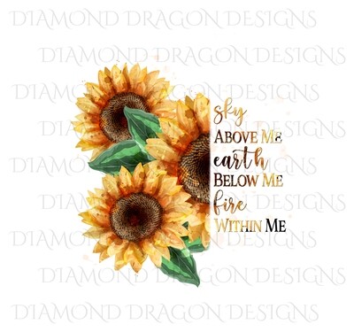 Sunflowers - Sunflower Bunch Quote, Waterslide