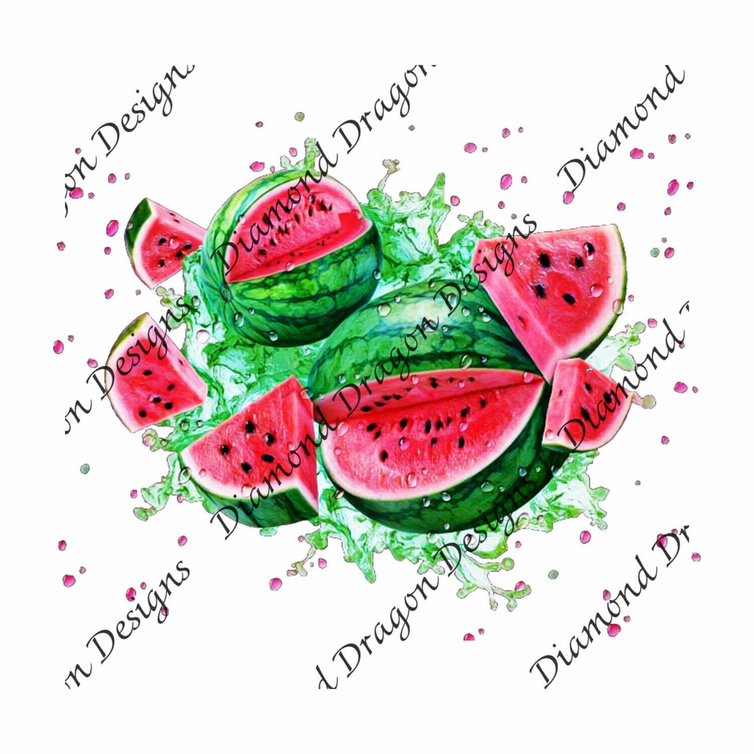 Watermelon - Summer time, Watermelon Watercolor, Digital Image