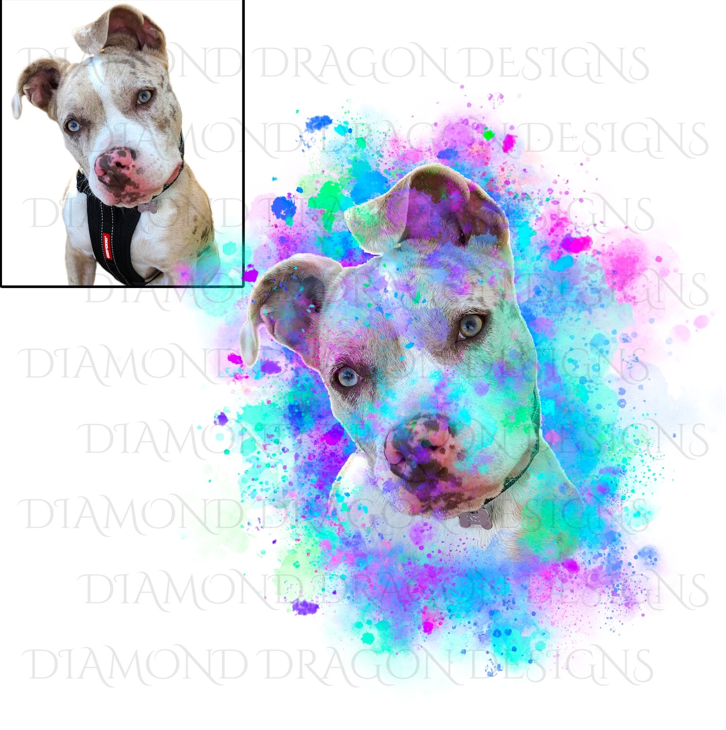 Custom Image - Watercolor YOUR Pet, Digital Image