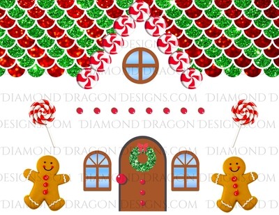 Christmas - Full Page Gingerbread House, Make Your Own Gingerbread Tumbler, Waterslides