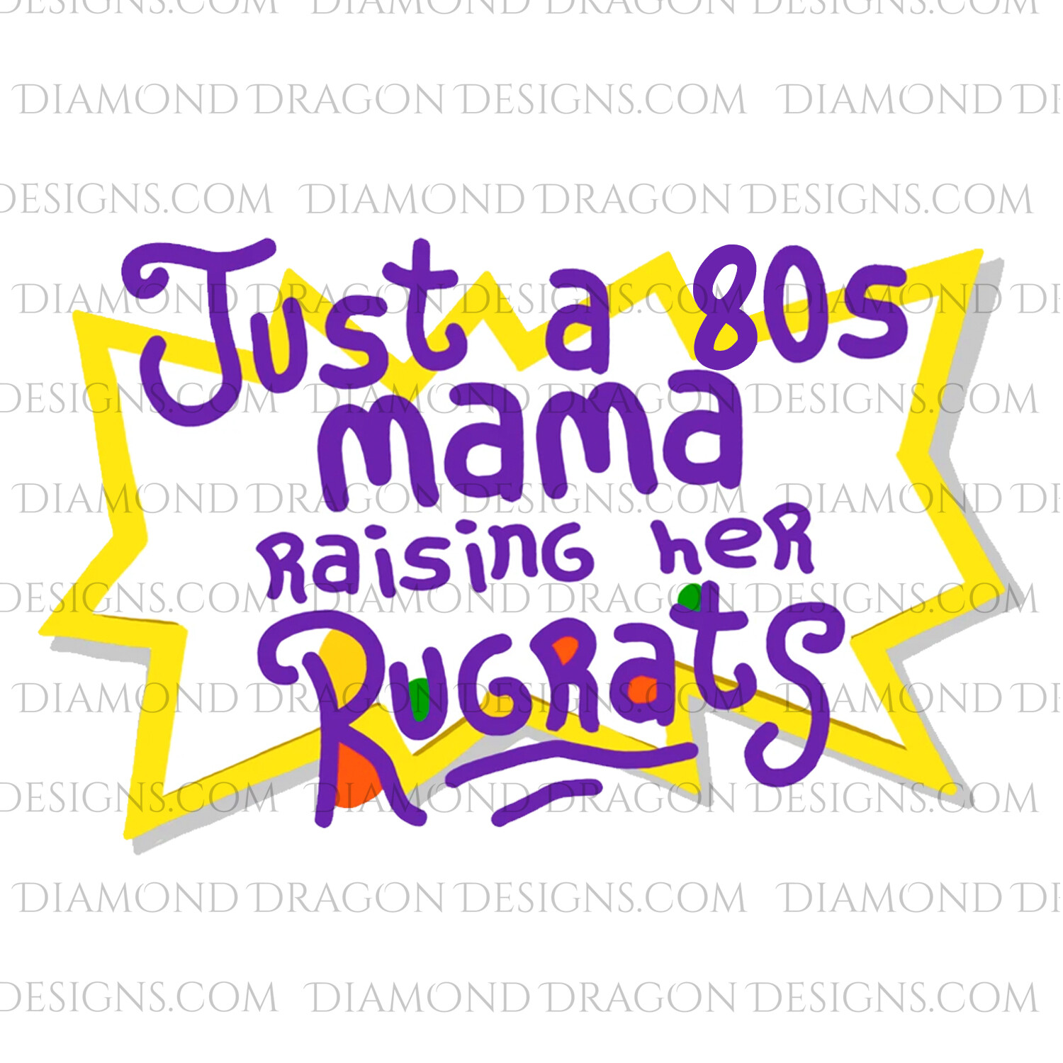 TV - Rugrats Inspired, 80s Mama, Raising Her Rugrats, Waterslides