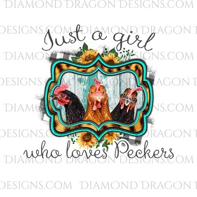 Chicken - Just a Girl Who Loves Peckers, Funny, Waterslide