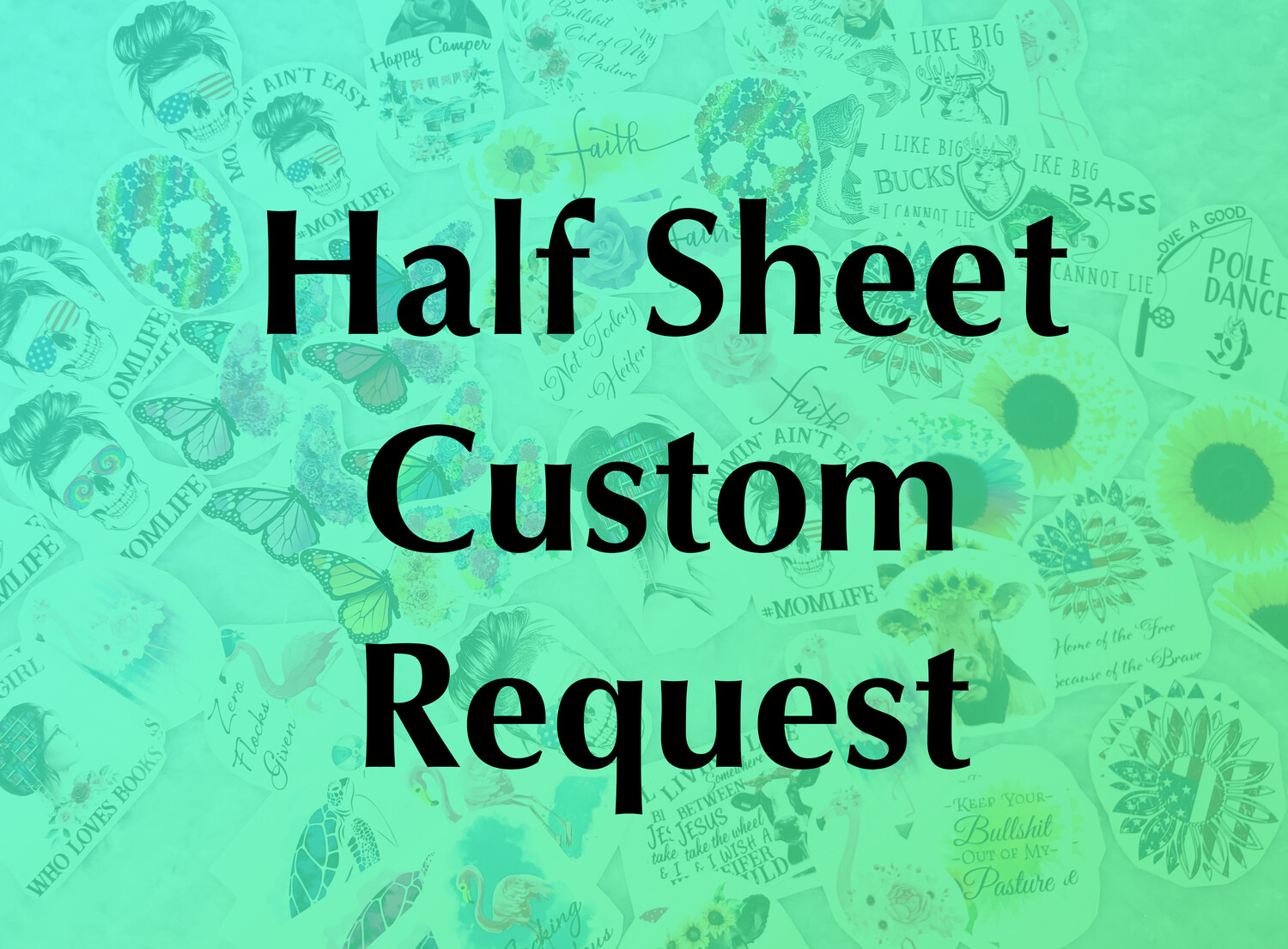 Custom - Half Sheet, Your Image (AS IS - No Edits), Waterslide