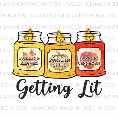 Fall - Getting Lit, Fall Candles, Funny, Waterslide