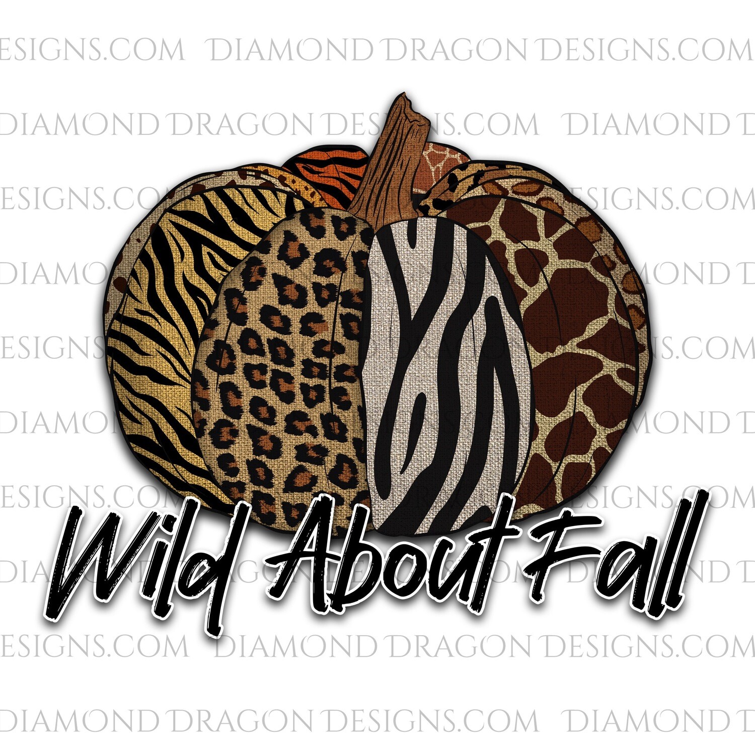 Fall - WIld About Fall, Animal Print Pumpkin, Waterslide