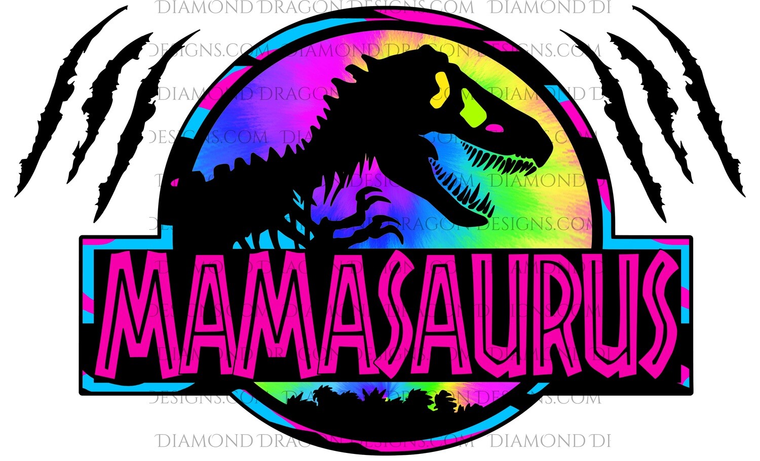 Mom - Mamasaurus, Dinosaur, Mothers Day, Waterslide