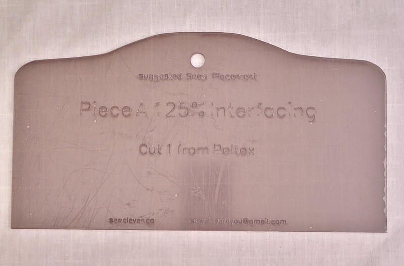 Piece A Front Flap Interfacing 125%