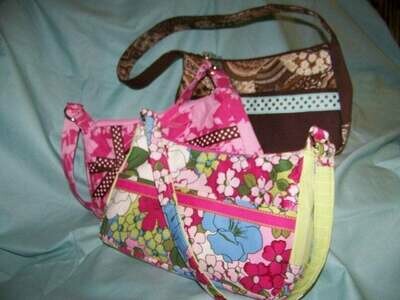 Small Purse pdf Pattern with Tutorial 3 in 1 with lots of pockets with instant e-file download
