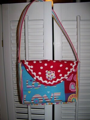 Child's Purse-easy sewing pdf pattern and Tutorial with Immediate Download e-file