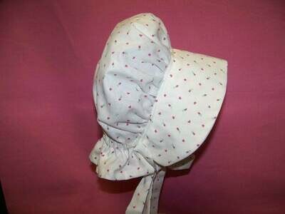 Baby Prairie Bonnet sizes 3 to 6 years pdf pattern and tutorial with e-file Instant Download