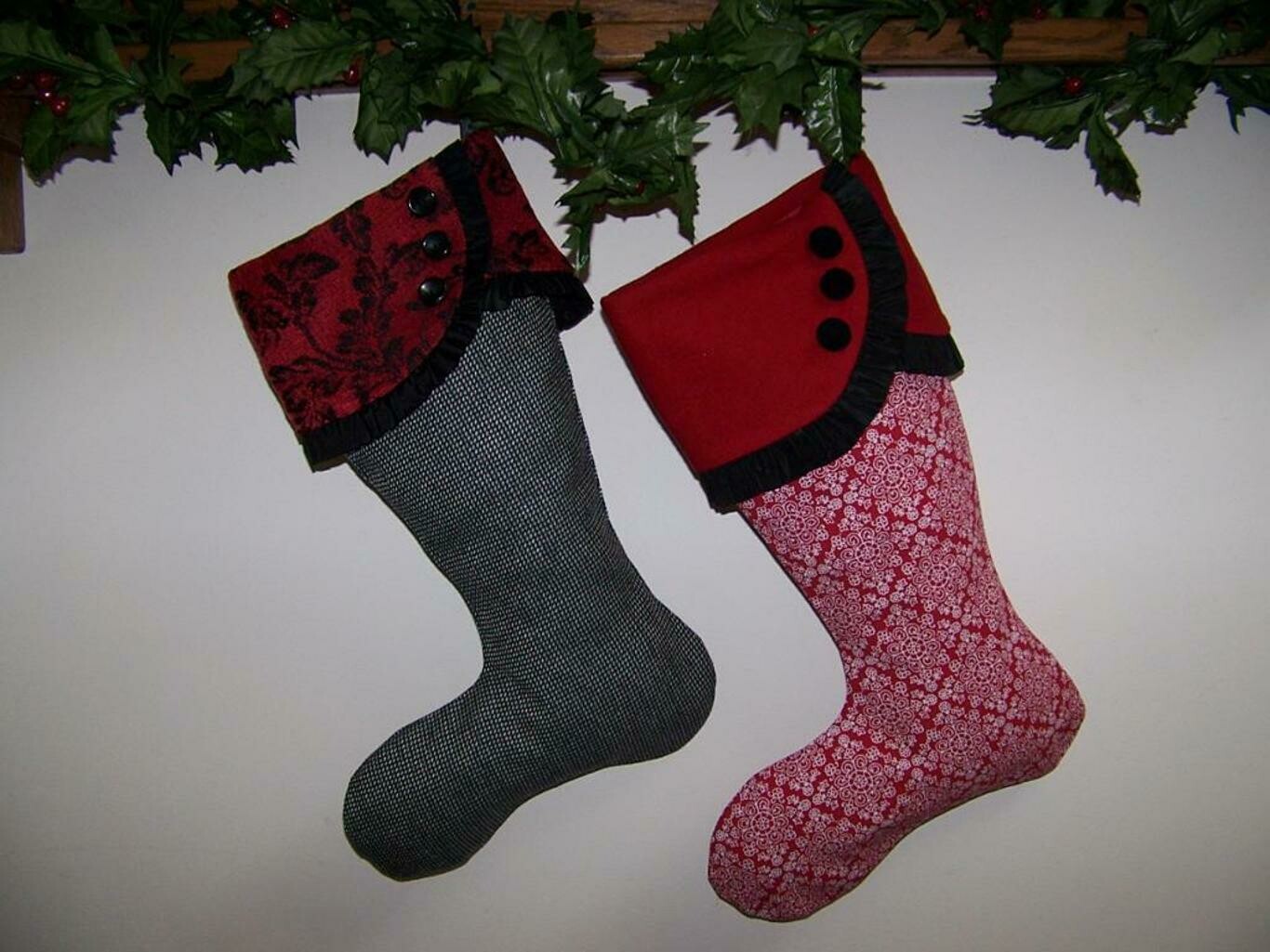 Christmas Stocking pdf Sewing Pattern and Tutorial Easy pattern Instant Download e-file