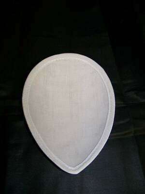 Small Bridal teardrop Fascinators White Hat form made to cover, with white bias tape,hat form