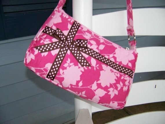 Small Easy Zipper Handbag Pdf Sewing Pattern Tutorial with Instant download e-file