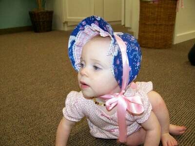 Sun Bonnet baby pdf sewing pattern and tutorial sizes 3, 6 and 9, months Instant e-file download