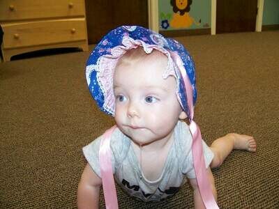 Sun Bonnet baby pdf sewing pattern and tutorial sizes 3, 6 and 9, months Instant e-file download