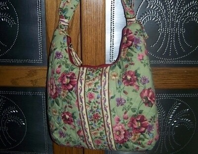 Olivia's Flower Garden Handbag Pdf sewing Pattern and Tutorial Instant download e-file