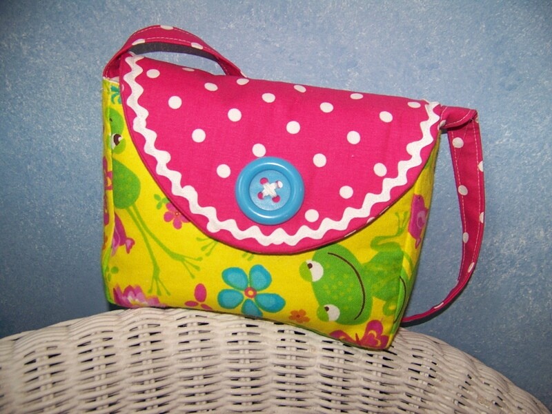 Child&#39;s Purse-easy sewing pdf pattern and Tutorial with Immediate Download e-file