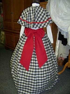 Civil War Skirt,Victorian,Renaissance costume Cotton Sash - Handmade in the USA