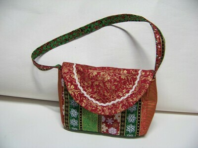 Child's Christmas Purse-easy sewing pdf pattern and Tutorial with Immediate Download e-file