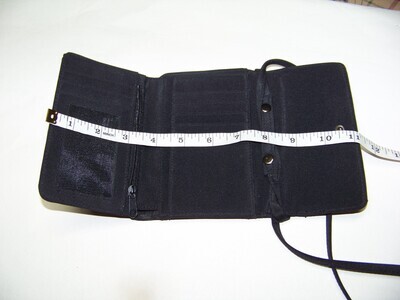 Vintage The Limited Black Nylon wristlet, wallet or great small crossbody purse with snap closer and zip pocket and credit card pockets on SALE with Free Shipping