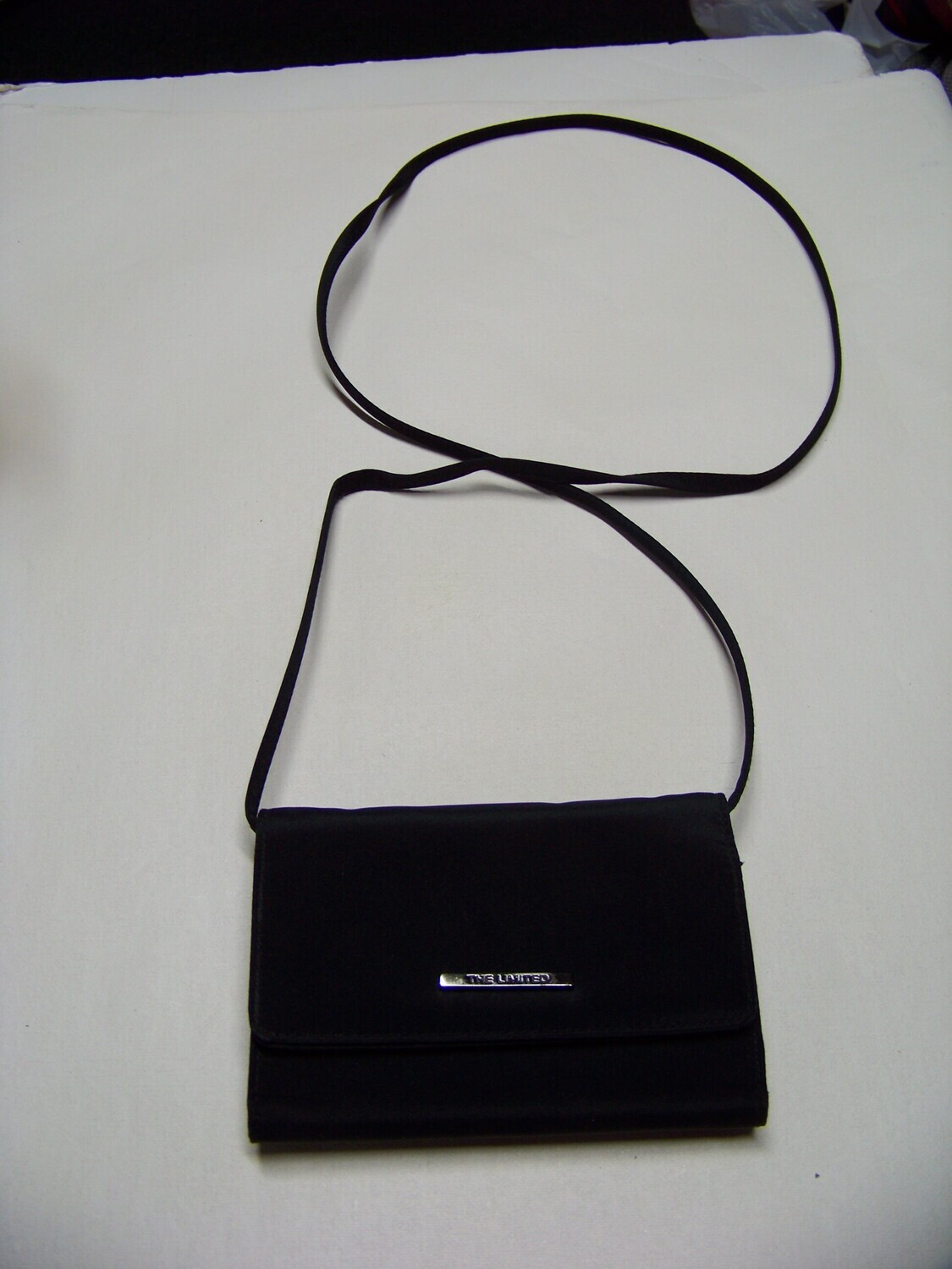 Vintage The Limited Black Nylon wristlet, wallet or great small crossbody purse with snap closer and zip pocket and credit card pockets on SALE with Free Shipping