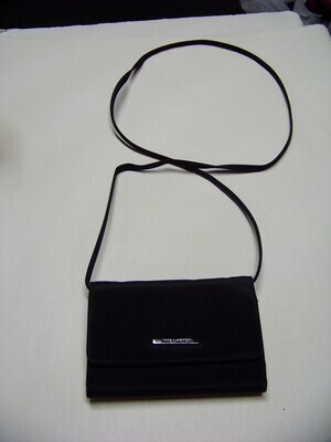 Vintage The Limited Black Nylon wristlet, wallet or great small crossbody purse with snap closer and zip pocket and credit card pockets on SALE with Free Shipping