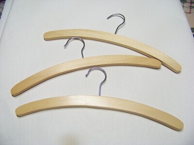 Wooden Hanger set of 3 for clothes pin bag pattern