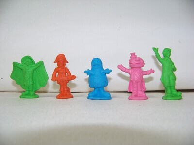 Vintage 1970's McDonald's Erasers set of 5 collectables good shape Free Shipping