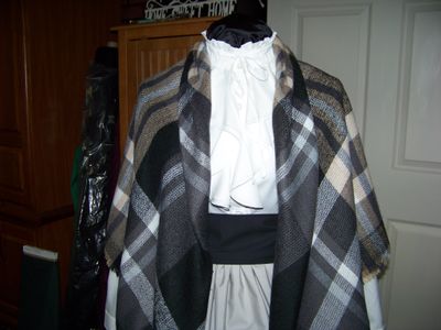 Ladies Skirt with Sash and Shawl