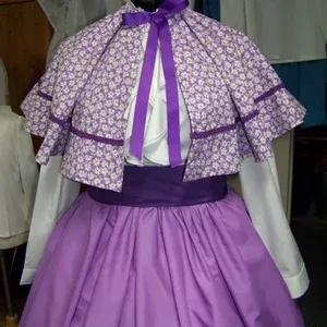 Custom order for Elizabeth Purple and Lavender Civil War purse