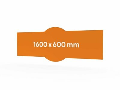 Werbeschild, 1600 x 600 mm