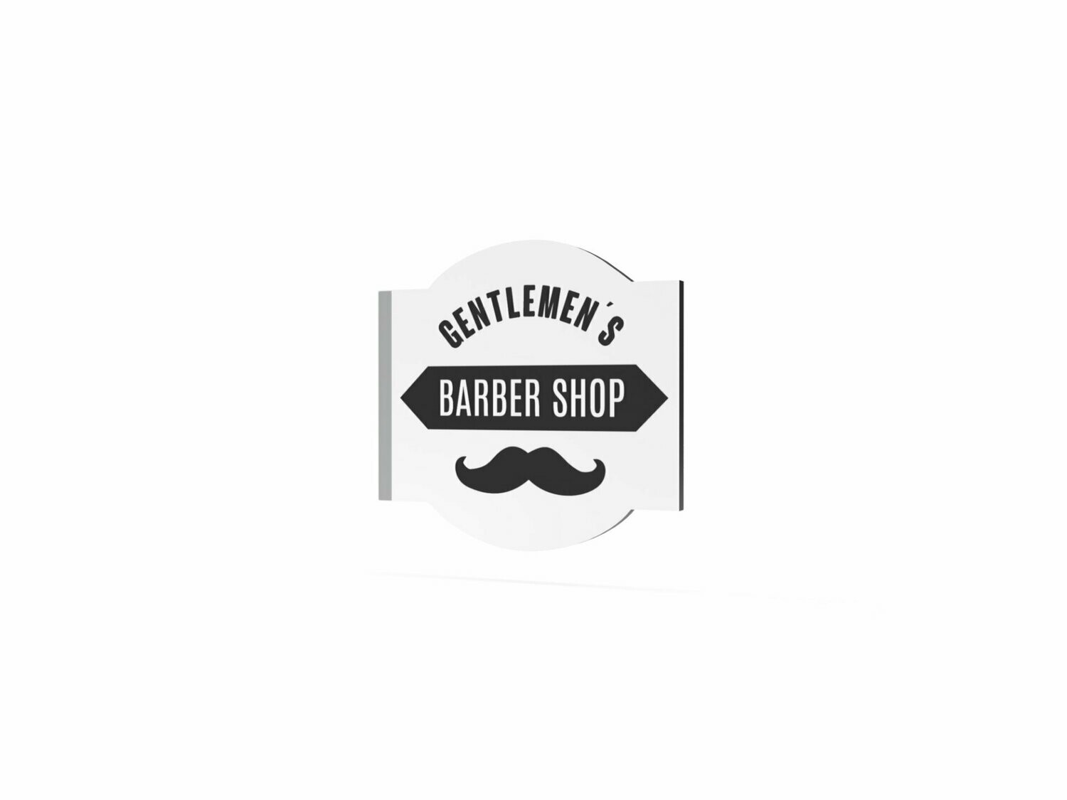 Werbeausleger, Barbershop, 630 x 600 mm