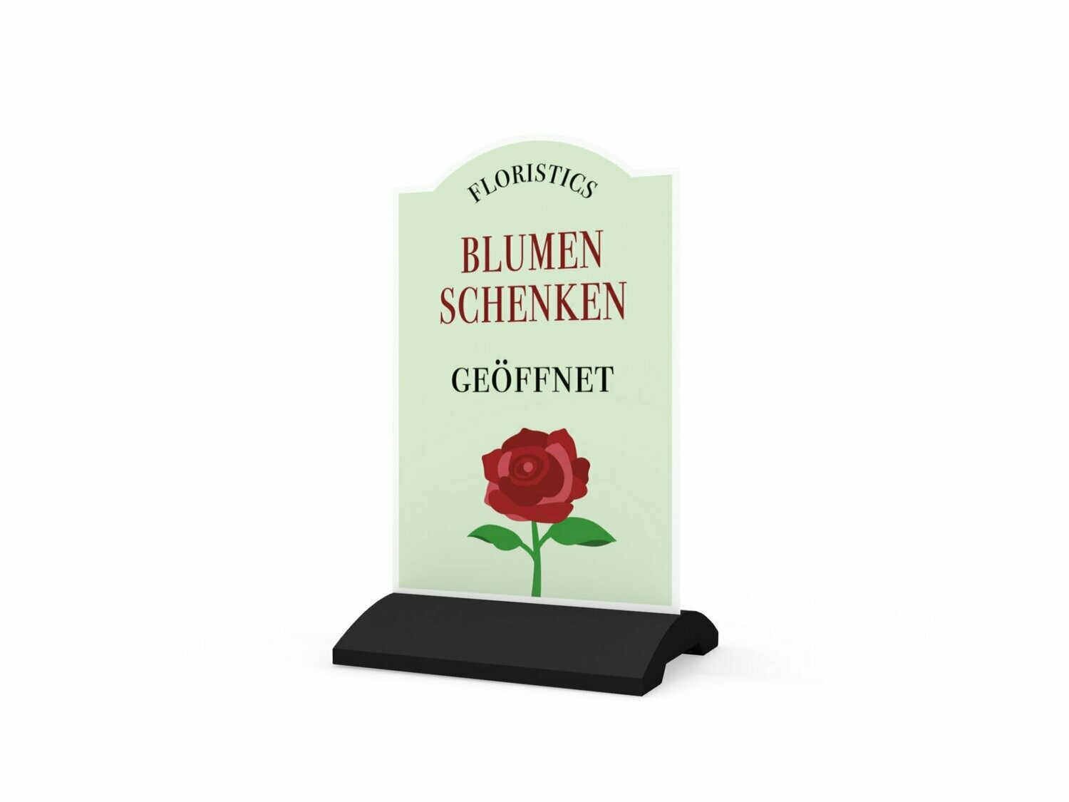Werbeaufsteller, Blumen Schenken, 600 x 1150 mm