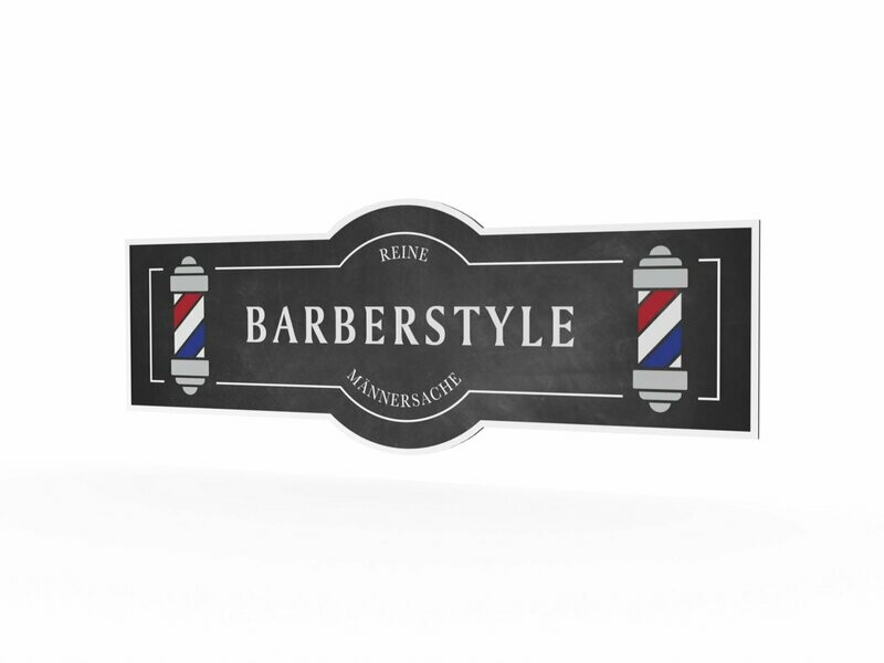 Werbeschild, Barberstyle, 1600 x 600 mm