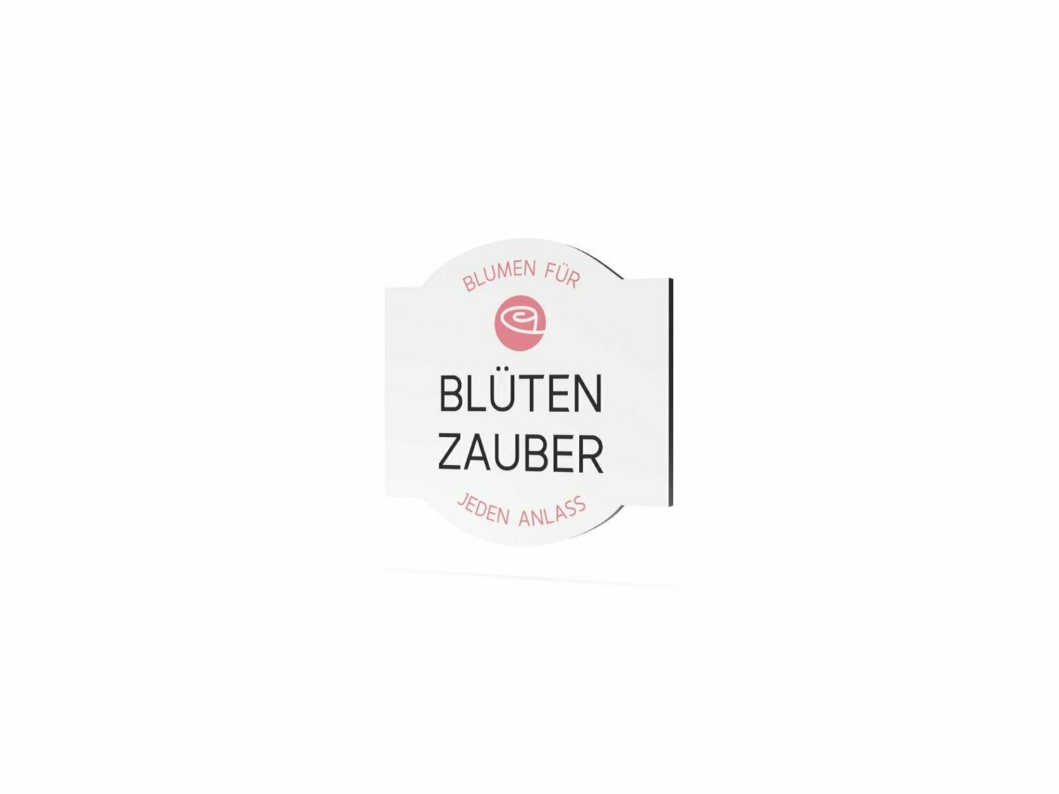 Werbeschild, Blüten Zauber, 600 x 600 mm