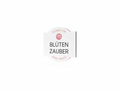 Werbeschild, Blüten Zauber, 600 x 600 mm Werbeschild, Blüten Zauber, 600 x 600 mm