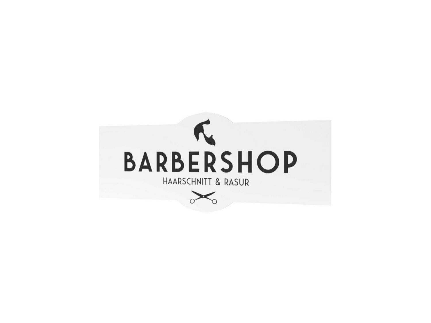 Werbeaufkleber, Barbershop, 1200 x 475 mm