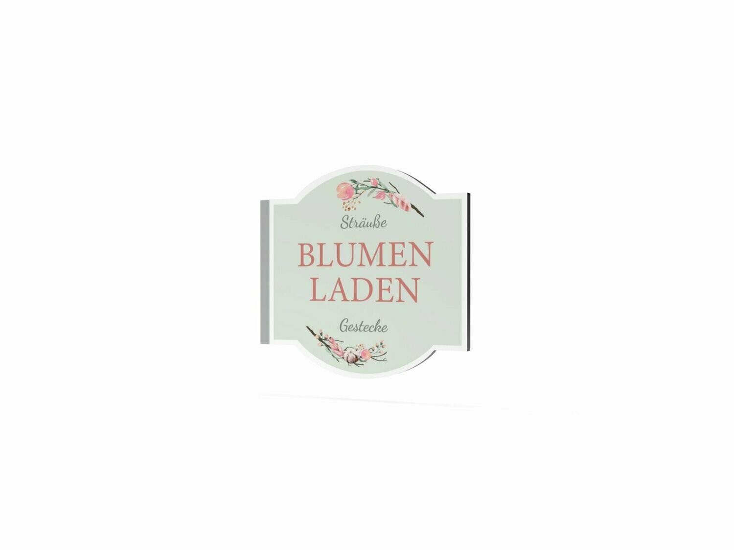 Werbeausleger, Blumenladen, 630 x 600 mm