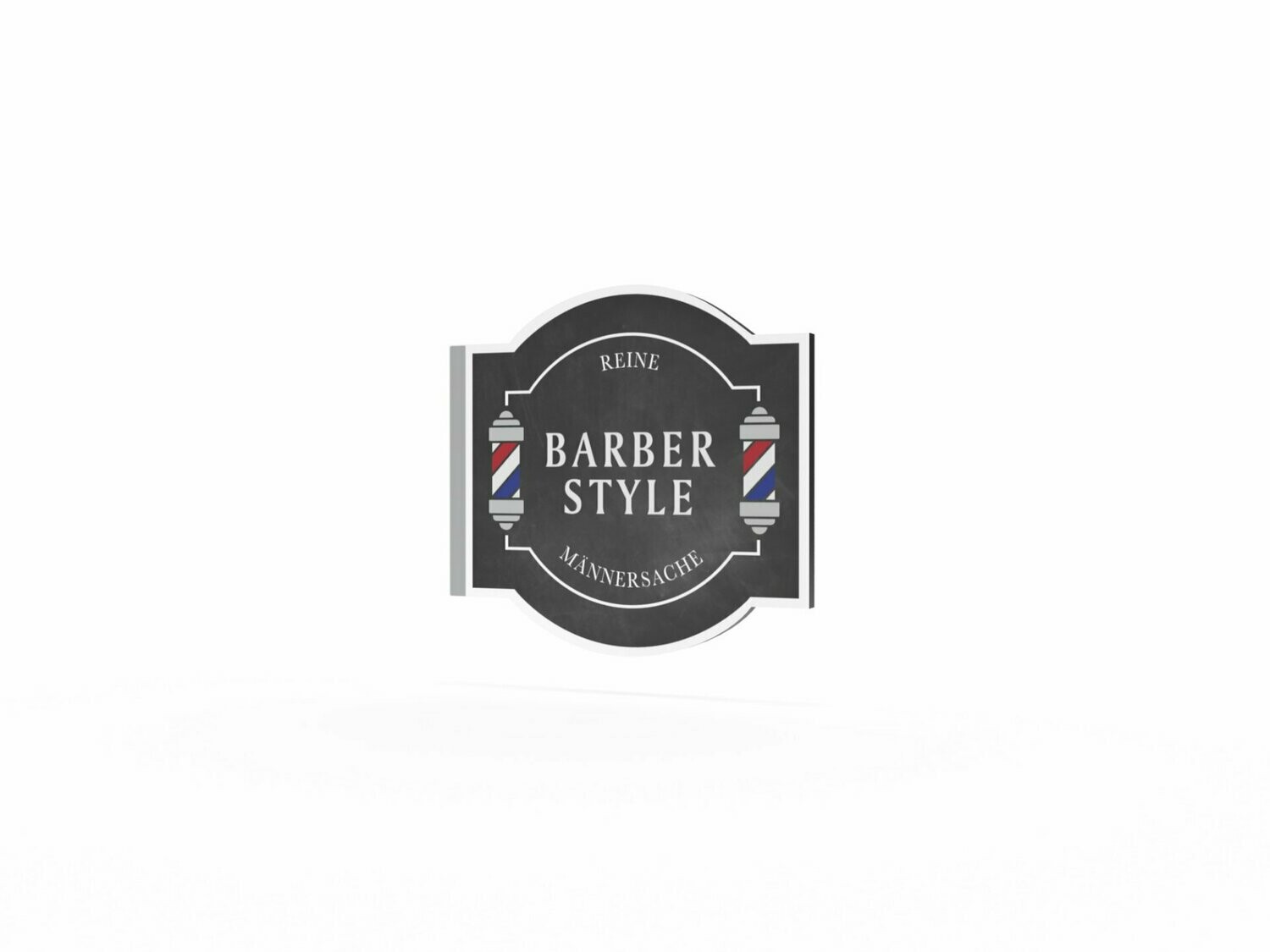 Werbeausleger, Barberstyle, 630 x 600 mm