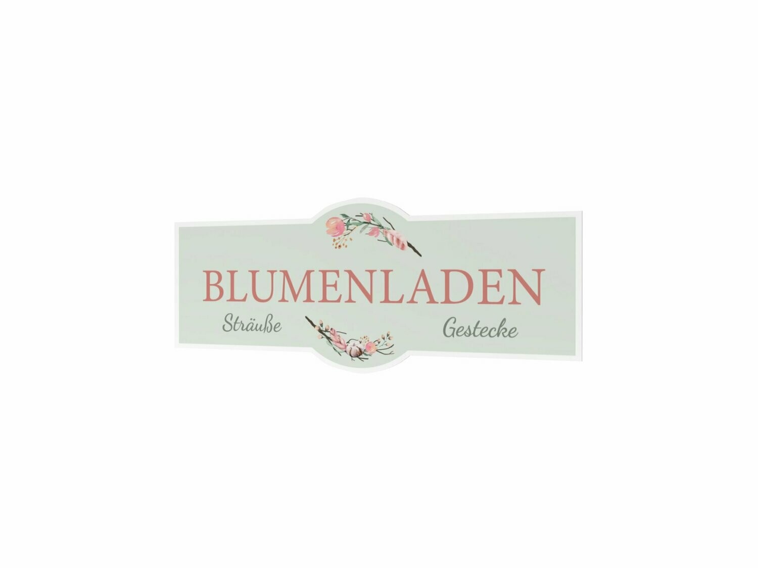 Werbeaufkleber, Blumenladen, 1200 x 475 mm