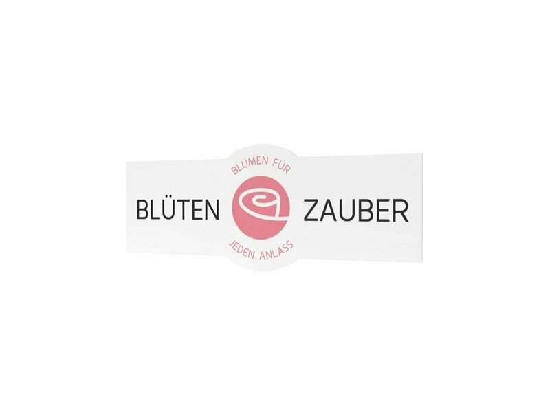 Werbeaufkleber, Blüten Zauber, 1200 x 475 mm Werbeaufkleber, Blüten Zauber, 1200 x 475 mm