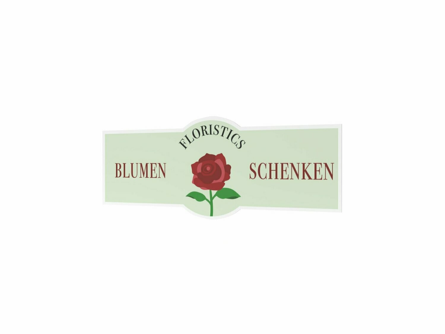 Werbeaufkleber, Blumen Schenken, 1200 x 475 mm